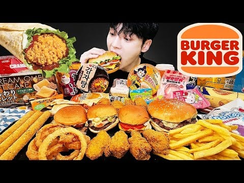ASMR MUKBANG | 7-Eleven 편의점 버거킹 떡볶이 핫도그 김밥 디저트 먹방 & 레시피 FRIED FOODS DESSERT Fire Noodle Korean