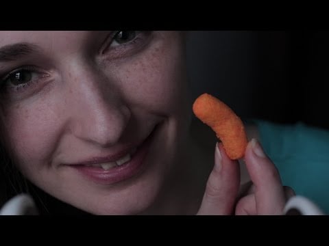[ASMR] Tasty Thursdays - Eating & Mouth Sounds (Cheese Puffs & Whispering 3 DIO Mic)