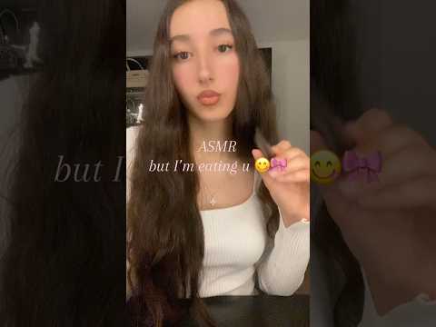Asmr but I’m eating u 🎀💤 — #asmr #girly #mouthsounds #relax #sleep #tingles