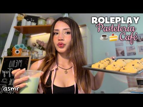 ASMR CAFETERÍA& Pastelería 🍰🍪 ROLEPLAY amable❤️
