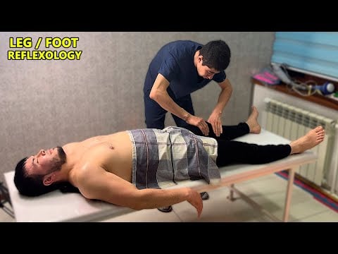 ASMR Leg / Foot Reflexology Massage Before Sleep