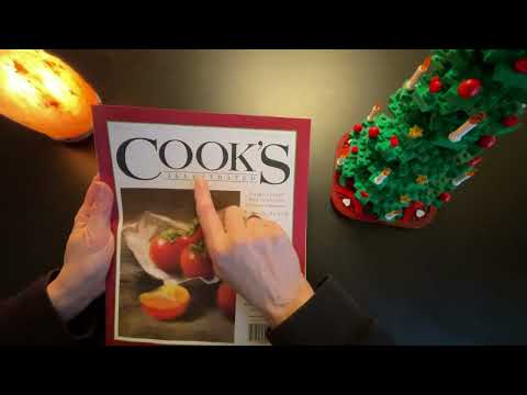 ASMR Flipping Through a Cooking Magazine, Regular Voice Soft Spoken Female