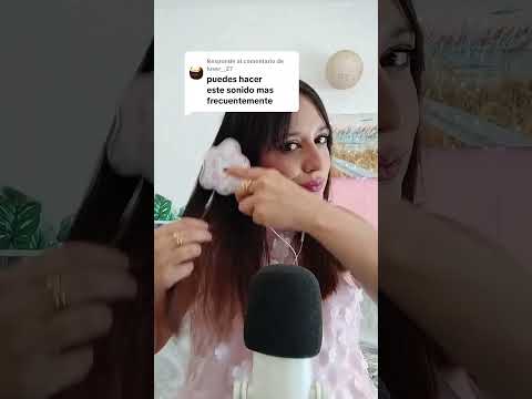 Sígueme en Tiktok y dejame en comentario que triggers queréis que os haga 🤗 #asmr #asmrsounds