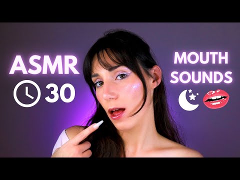 ASMR 👄 MOUTH SOUNDS Y VISUALES para DORMIR 🌜 TOCANDO tu CARA INAUDIBLE en Español