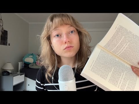 ASMR book reading (close & breathy whispers)