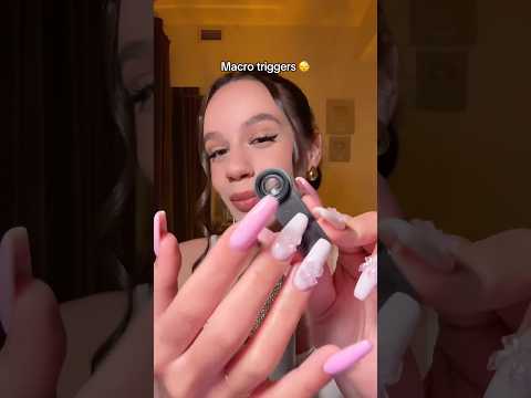 ASMR TRIGGERS WITH MACRO VISION!😍 #asmr #tingles #asmrvideo #asmrsounds #sleep #relax