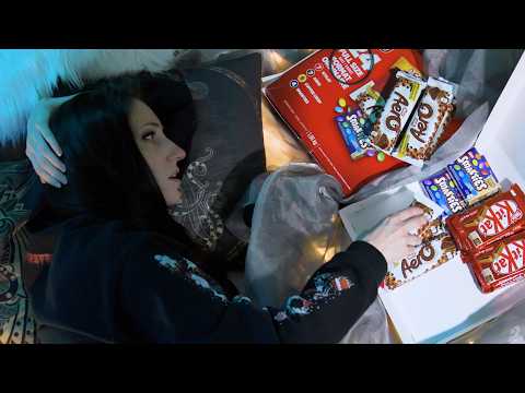 ASMR Counting 100 Full Sized Chocolate Bars