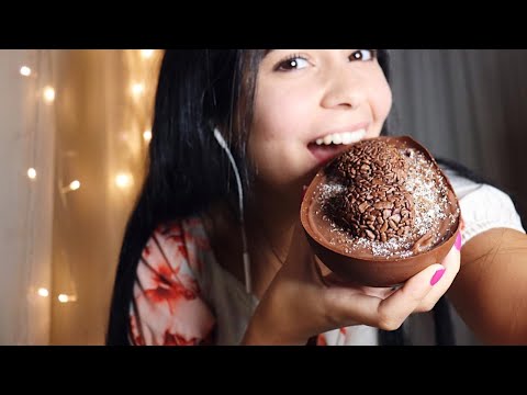 ASMR COMENDO OVO DE PÁSCOA