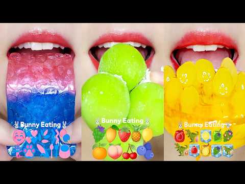 asmr 10 MINUTES COLORFUL JELLY 🍓🍇🍬 MUKBANG SATISFYING & RELAXING 10분 젤리 먹방 모음집 eating sounds