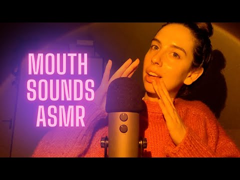 ASMR | Mouth Sounds | Unintelligible Whispers | Hand movements|