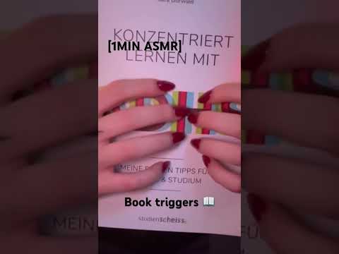 #1minasmr #asmrsounds #relax #asmr #relaxing #asmrcommunity #tingles #satisfying #tapping #book