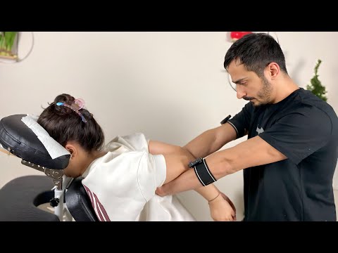 ASMR MASSAGE YAKUP - NECK,ARM,SHOULDER,DEEP TISSUE (CHAİR MASSAGE)