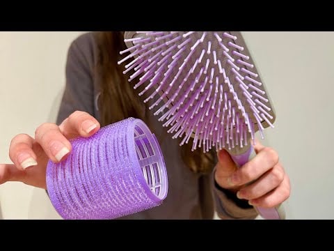 ASMR Doing your hair for you! Imaginary hair | hair brushing | camera combing | lo-fi | NO TAPPING 