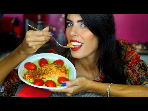 ASMR 🥑 SALMONE su CREMA di AVOCADO • MUKBANG (Soft Spoken & Eating Sounds)