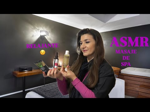 ASMR ✨ SPA ✨Masaje de espalda, cuello y hombros, súper relajante 😴😊
