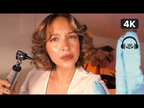 ASMR Concerned Doctor Sensory Nervous System Tests 🩺 eye exam • hearing test • smell • touch