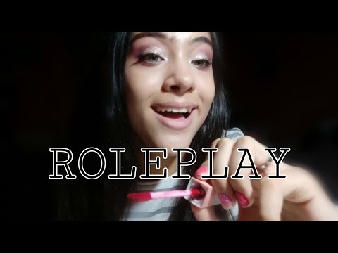 ASMR AMIGA TE MAQUILLA (MEDIO ANTIPÁTICA)