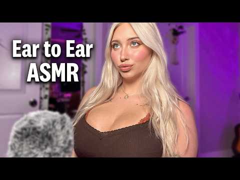 ASMR Ear to Ear scratching, mouth sounds, tapping, brushing & more!