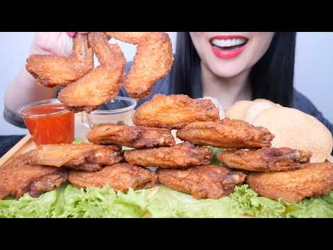 CHICKEN WINGS (ASMR EATING SOUNDS) NO TALKING | SAS-ASMR