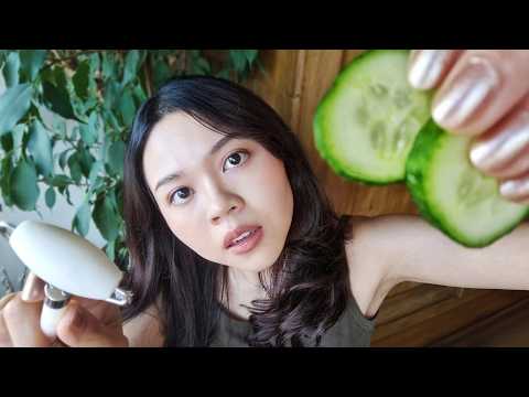 ASMR Thai Facial Spa but you are Tall ♡ ทำสปาหน้าให้คุณคนตัวสูง