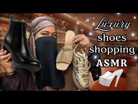 ASMR - Crazy 🤑Rich aunt drags you to luxury shoes shopping… and pays 😌👠✨”
