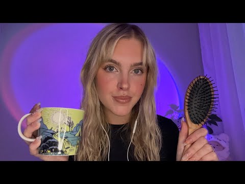 ASMR close your eyes and let me help you fall asleep 😴 | personal attention & layered sounds