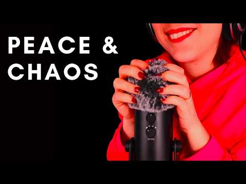 ASMR - PEACE & CHAOS | Fast Aggressive Fkuffy Scratching |up close Soft Spoken | Breathing, Rubbing