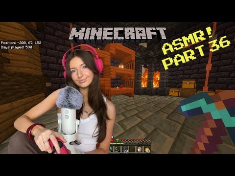 ASMR 1+ hour Minecraft gameplay! Chill build with me🕯️ (whispering, PS5 controller sounds)
