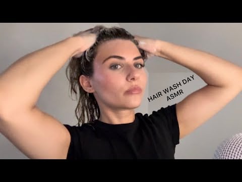 ASMR Hair Wash Routine 🫧 | Shampoo Sounds, Hair Brushing, Spray Sounds & Whispers 