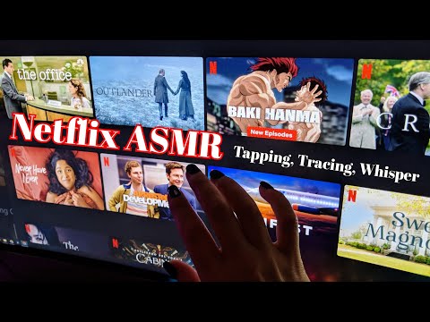 Screen Tapping and Tracing Fast ASMR (netflix tv tracing asmr) ~ Your pick part 2