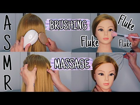 ASMR ita 💆🏼‍♀️SCALP MASSAGE E HAIR BRUSHING AD AMELYA💆🏼‍♀️ Brushing face, Tongue Click, Fluke