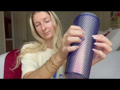 ASMR Textured Tumbler Sounds!! Lots of Tingles!