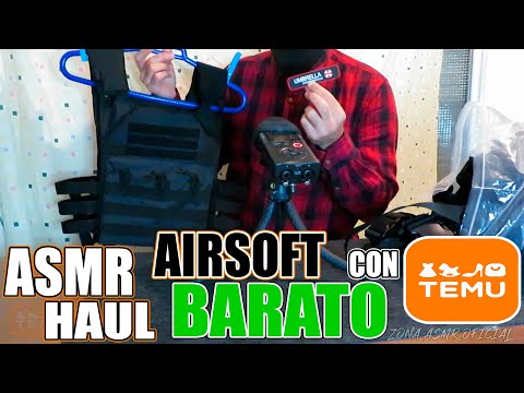 ASMR Haul | Cómo EMPEZAR en AIRSOFT de forma muy BARATA con TEMU