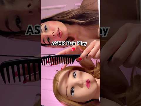 ASMR Hair Brushing & Scalp Scratching #asmr #asmrhairplay #asmrshorts #hairbrushing