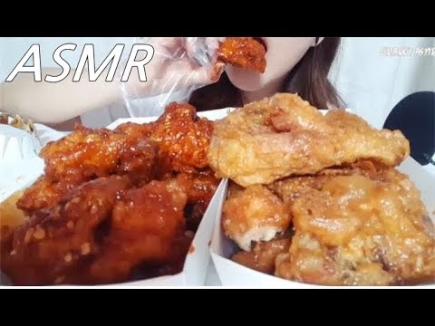 땡초치킨 간장치킨 꿀조합!! ASMR FRIED CHICKEN Spicy & Soy Eating Sounds No talking Mukbang 바삭바삭~~! 이팅사운드 노토킹 먹방