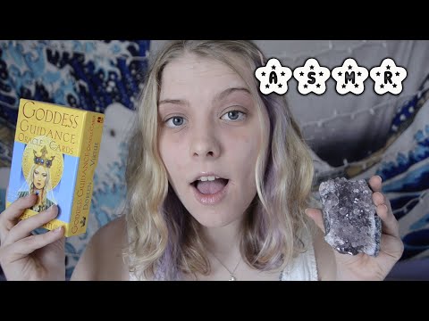 ASMR│Oracle Card Reading + Crystal Use ♡