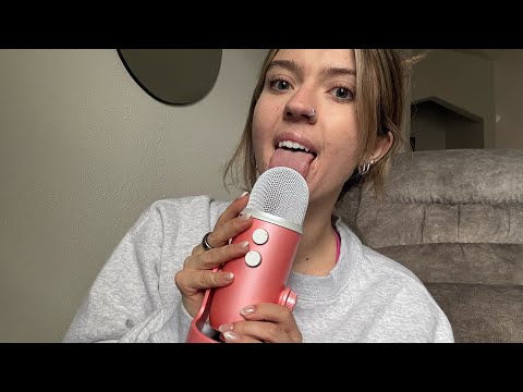 ASMR| 30 Minutes of Tongue Tracing, Fast Spit Painting, Mic Eating, Gum Chewing  & More