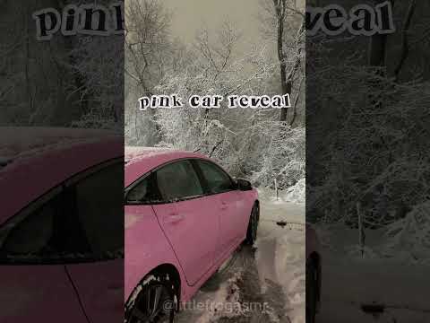 PINK CAR REVEAL 🩷 #cars #pinkcar #pink #honda