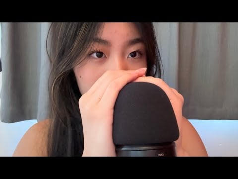 ASMR up-close cupped mouth sounds *tingly*