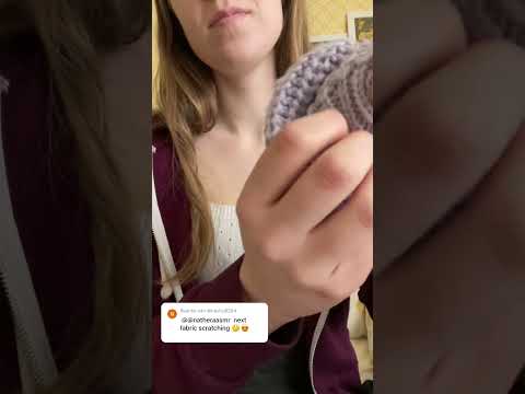 Tingly fabric scratching!😌 #asmr #shortsasmr