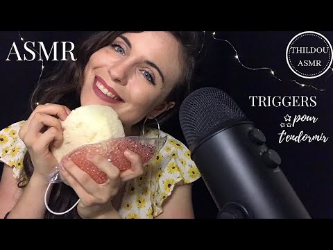 ASMR FRANCAIS 🌙 - Triggers du sommeil (pour détendre tes petites oreilles) 😴