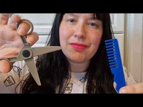 #asmr FAST Hair Cut --- Let me cut your hair and I am gonna do it REAL QUICK !!!💇 💇 💇 💇