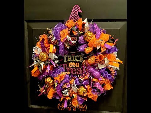 ASMR | DIY Dollar Tree Halloween Wreath (Soft Spoken)