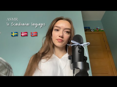 ASMR Counting to 10 in 3 Scandinavian Languages! 🇸🇪 🇩🇰 🇳🇴| Mic brushing + Soft whispers