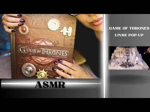 💤 ASMR Game of Thrones- livre pop-up (page turning, tapping et chuchotement doux)