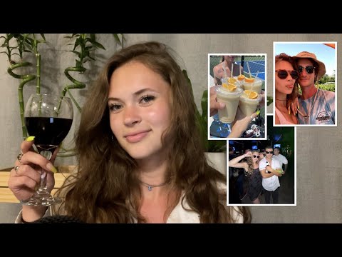 ASMR | Whispered Wine + Storytime (My Trip to Florida w/ photos!)