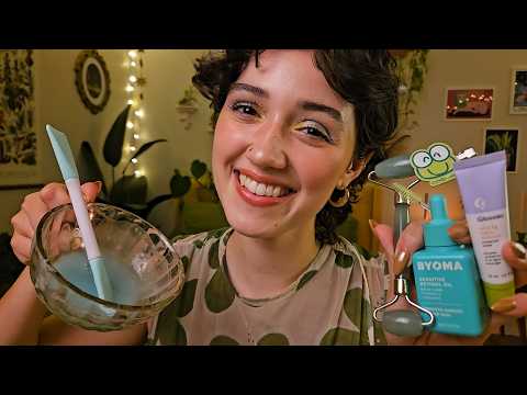 ASMR Spa Day 💚🍀 Green Themed Pampering (layered sounds, whispered rp, personal attention, tingly)