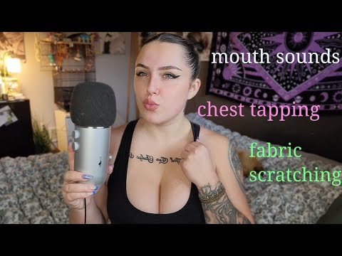 ASMR- Upclose Mic Sounds 💖 Mouth Sounds,Teeth Tapping, Etc 💖