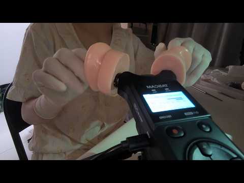 ASMR No Talking Latex Gloves Ear Cleaning and Finger Massaging