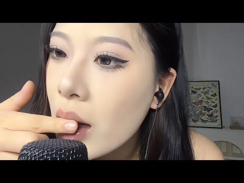 ASMR Mouth Sounds 🍓 Strawberry Jam Saliva Painting for Sleep & Relaxation